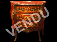 Petite commode d'entre deux en marqueterie fin XIXe début XXe